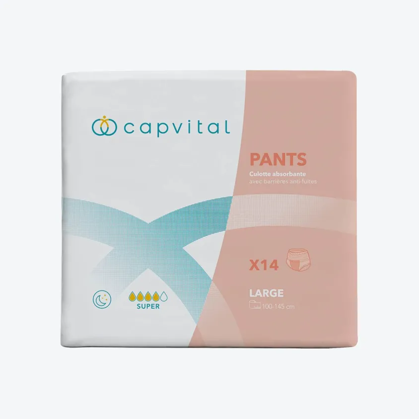 Culottes Absorbantes Capvital Pants - Nuit Super - Taille L (Par 14)
