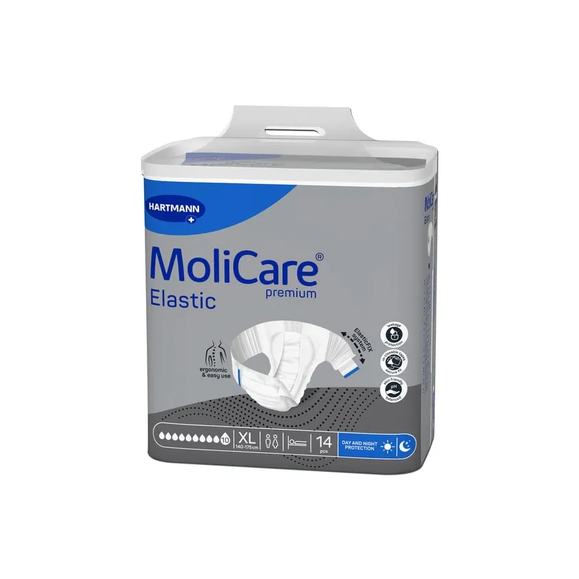 Molicare Premium - Elastic - 10 Gouttes - Taille XL (Par 14)