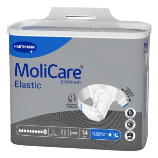 Molicare Premium - Elastic - 10 Gouttes - Taille L (Par 14)