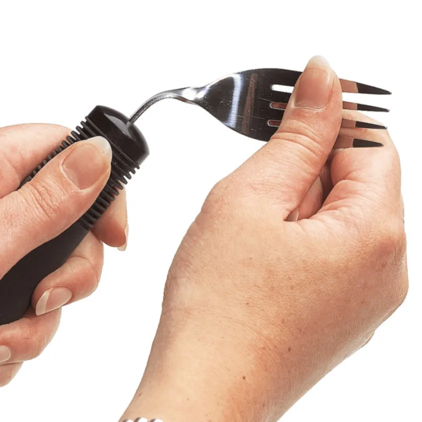 Set de 4 couverts ergonomiques lestés et inclinables Big Grip