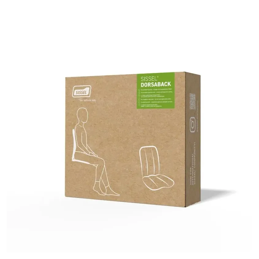 Coussin Ergonomique Sissel Dorsaback Noir | Soutien Dos & Assise