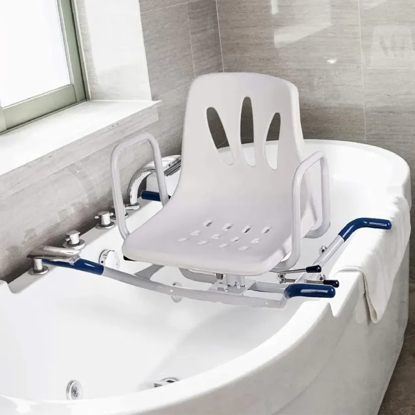 Siège de Bain Pivotant Takia 360° | Accoudoirs & Sécurité 100kg