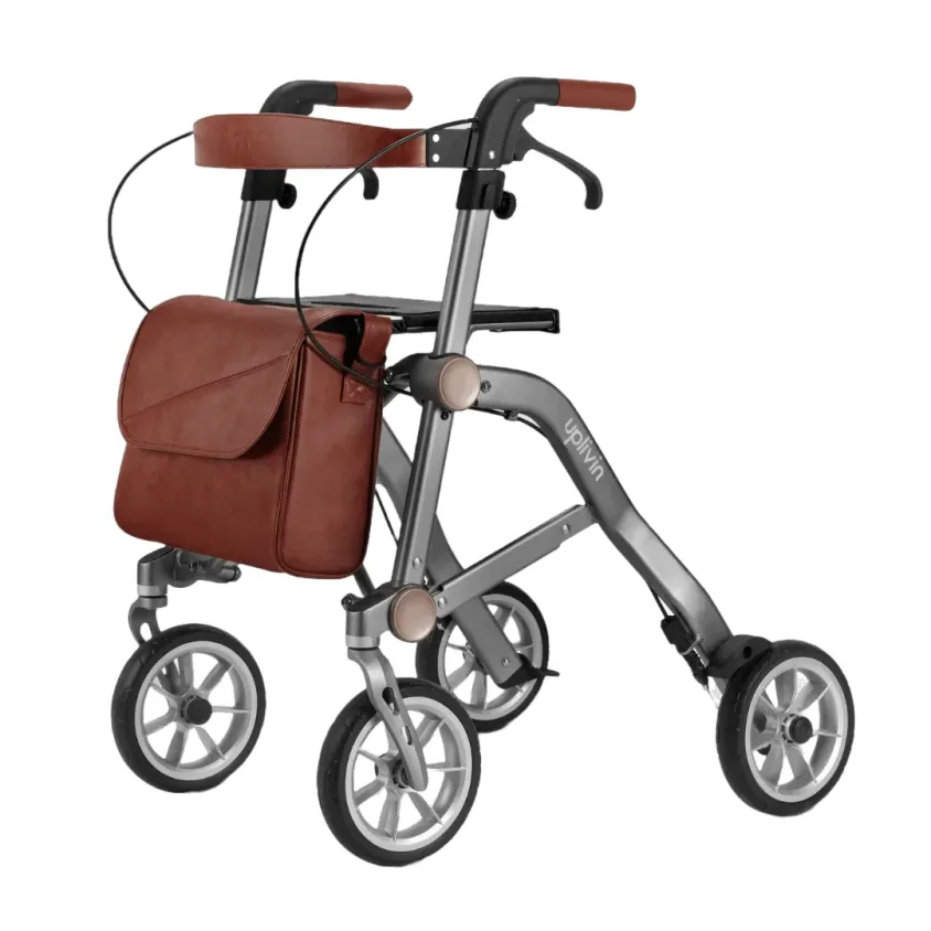 Rollator Trive Uplivin | Double Pliage Ultra-Compact | Vert ou Gris