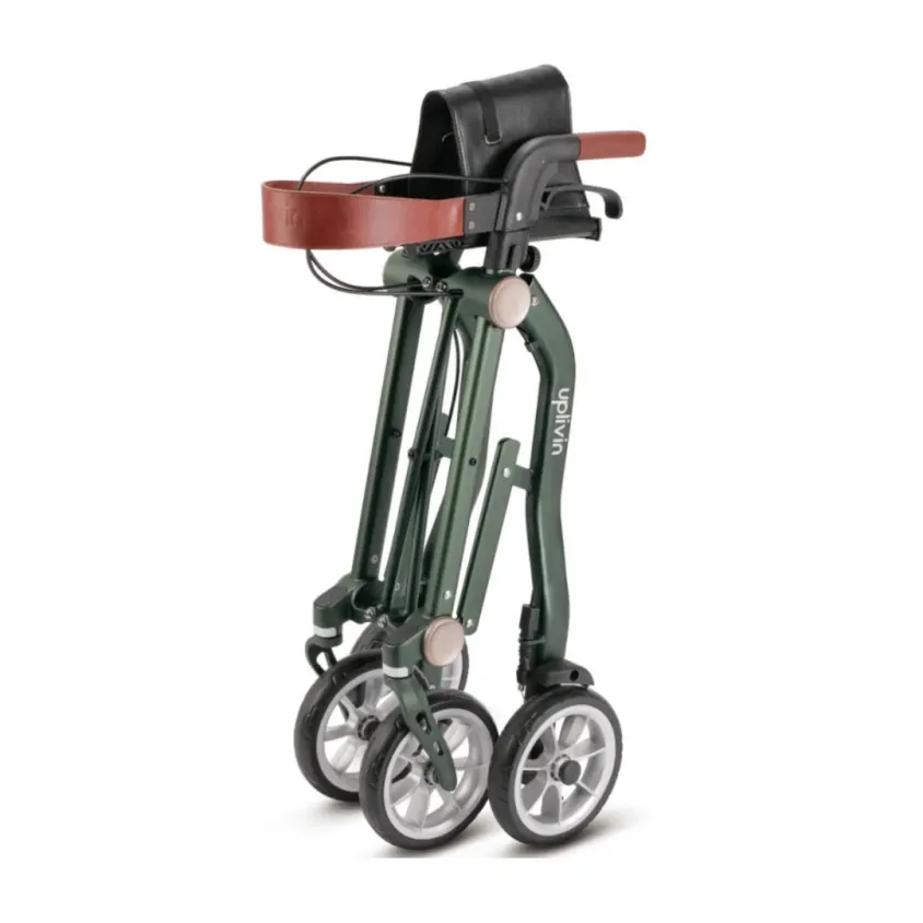 Rollator Trive Uplivin | Double Pliage Ultra-Compact | Vert ou Gris