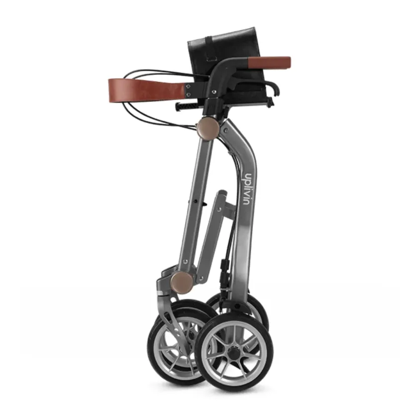 Rollator Trive Uplivin | Double Pliage Ultra-Compact | Vert ou Gris
