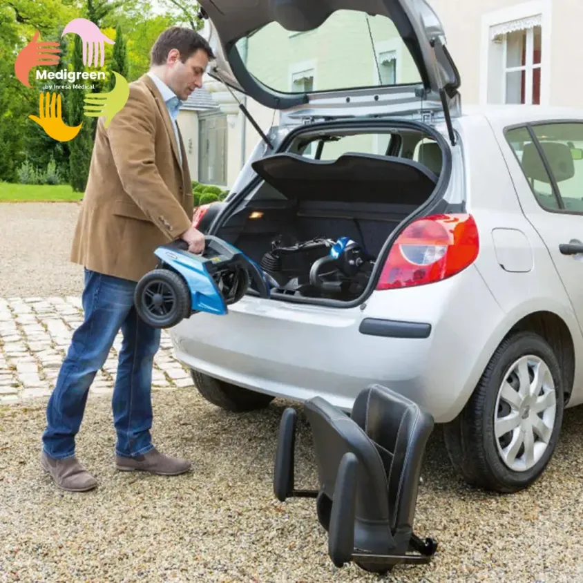 Scooter Invacare Colibri Rouge Occasion Medigreen | Fonctionnel & Compact