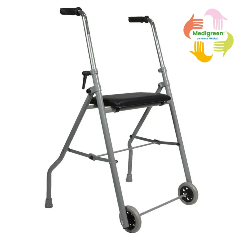 Rollator 2 Roues Londres avec Siège | Léger 5.5 kg & Compact