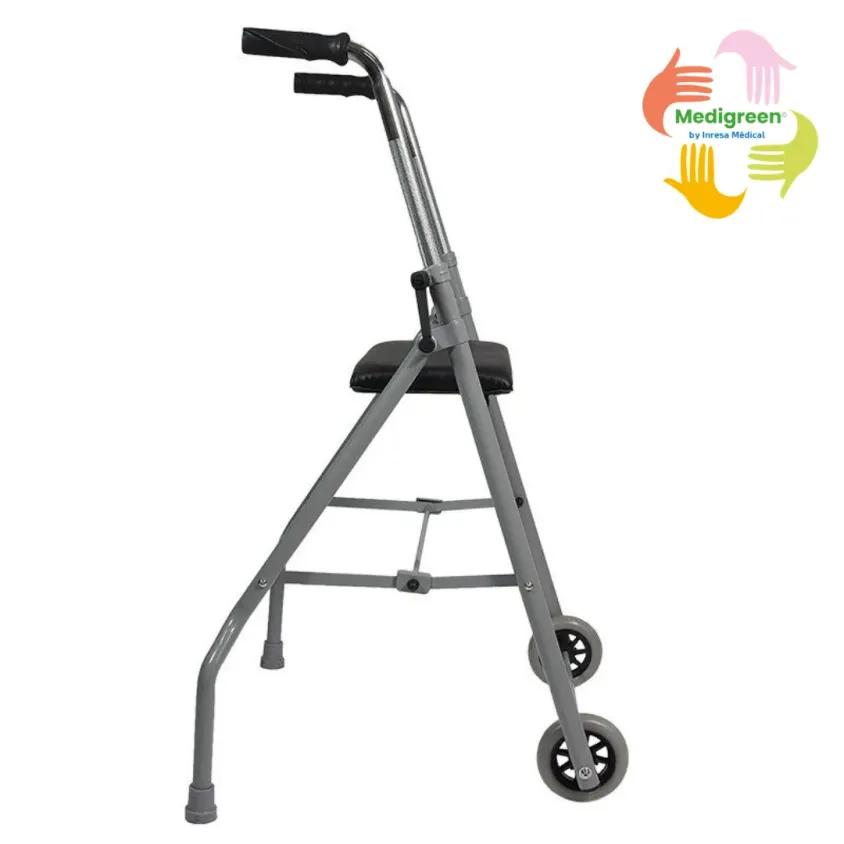 Rollator 2 Roues Londres avec Siège | Léger 5.5 kg & Compact