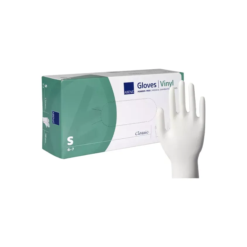 Gants Vinyle Abena Classic Non Poudrés | Examen & Alimentaire