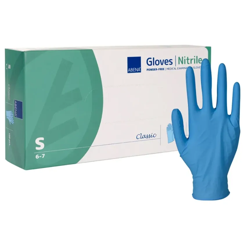 Gants Nitrile Abena Classic Bleus Non Poudrés | Résistance & Précision
