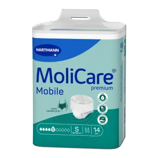 Culottes Absorbantes MoliCare Premium Mobile 5 Gouttes – Taille S (x14)