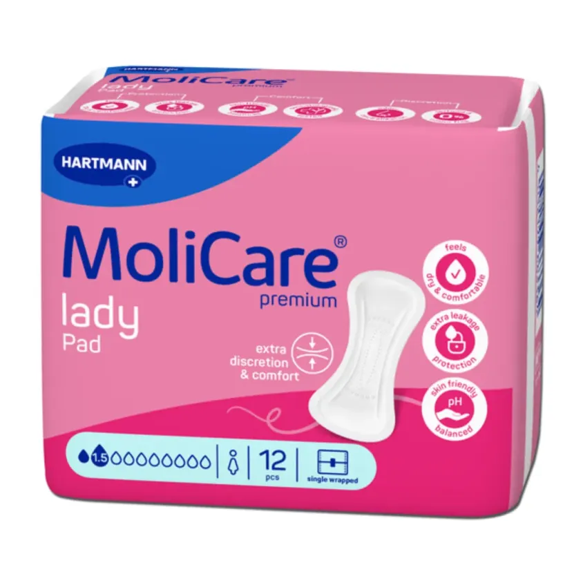Protection Femme MoliCare Lady Pad 1,5G Aloe Vera | Hartmann