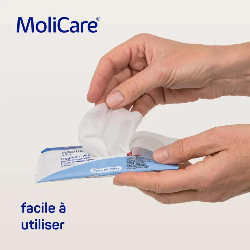 Petites Lingettes MoliCare Skin Hartmann | Format Poche x10