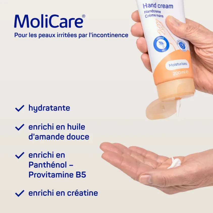 Crème mains MoliCare Skin Hartmann | Créatine & Amande | 200ml