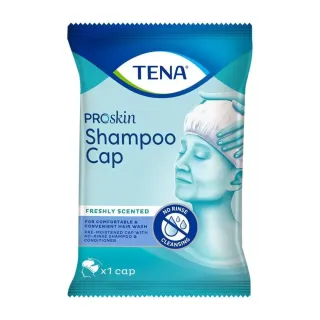 TENA Shampoo Cap | Coiffe Lavante Sans Rinçage | Soin Alité