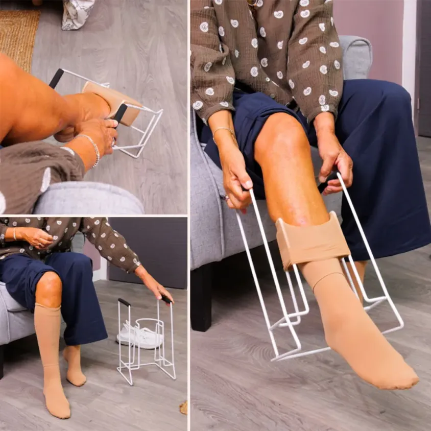 Enfile-bas de Contention Classic | Poignées Mousse | Ergonomique