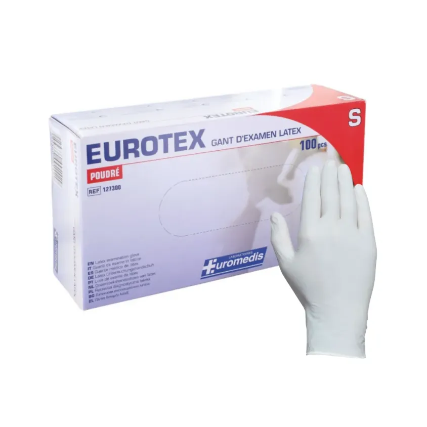 Gants Latex Blancs Non Poudrés | Boîte de 100