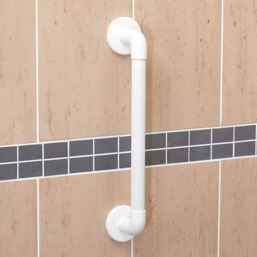 Barre d'Appui Cannelée Antidérapante | 4 Tailles | Sécurité Douche