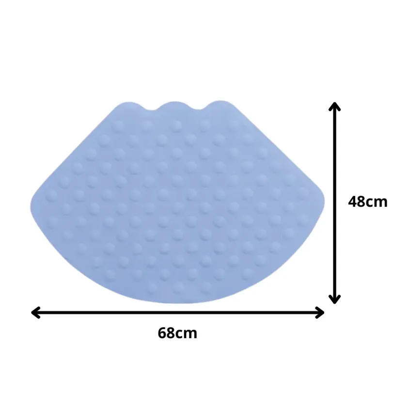 Tapis de Douche d'Angle Drive 68x48 cm | Antidérapant Caoutchouc
