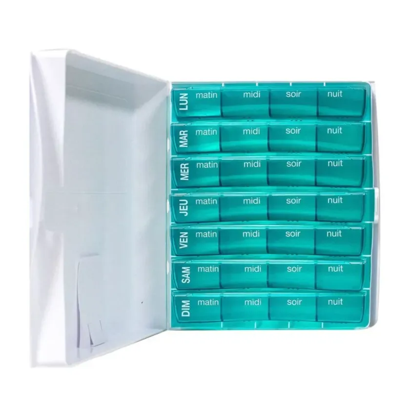 Pilulier Semainier Pilbox 7.4 - 4 Prises par Jour - Nature ou Hexago