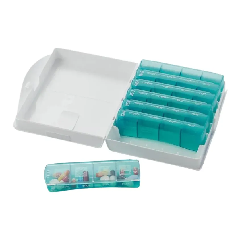 Pilulier Semainier Pilbox 7.4 - 4 Prises par Jour - Nature ou Hexago