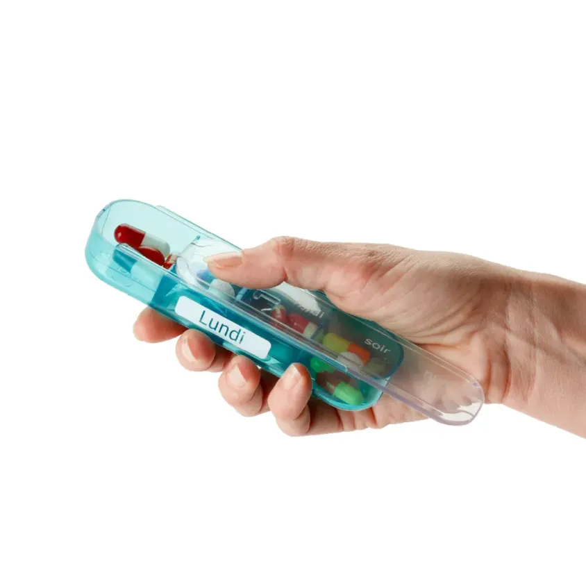 Pilulier Semainier Pilbox 7 - Grande Capacité & Verrouillage de Sécurité