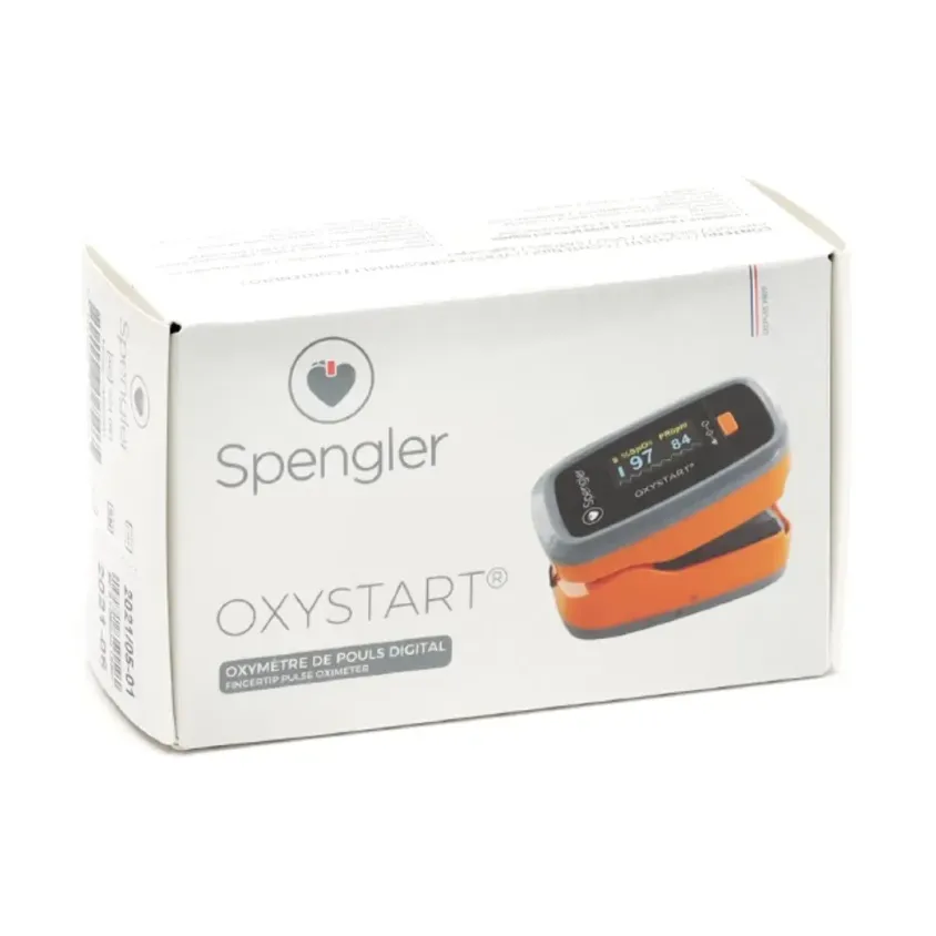 Oxymètre de pouls Oxystart Spengler - Mesure SpO2 & Rythme Cardiaque