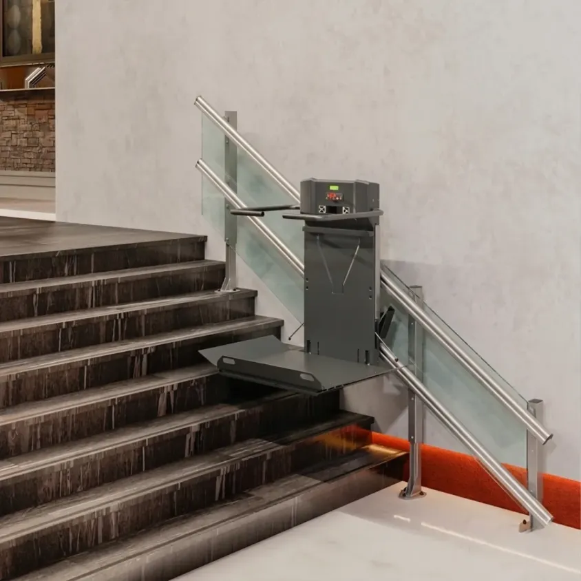 Plateforme Élévatrice PMR Escalier Tournant | Stannah Stairiser XE & DE