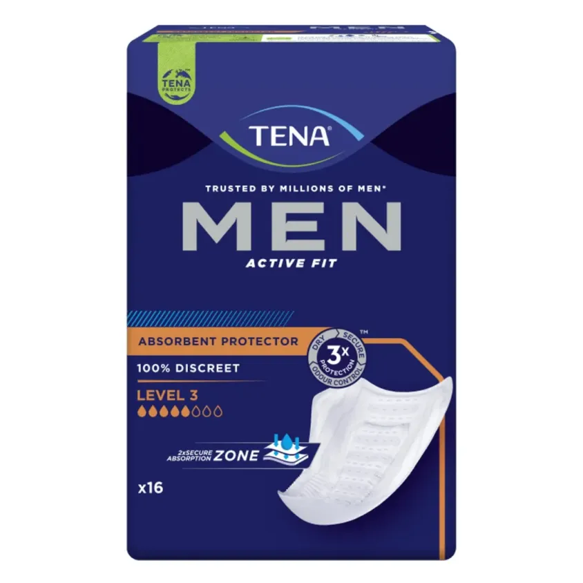 TENA Men Niveau 3 - Protection Urinaire Homme Discrète x16