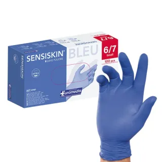 Gants Nitrile Sensiskin Euromedis Non Poudrés x100