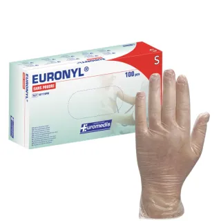 Gants Vinyle Euronyl Euromedis Non Poudrés x100