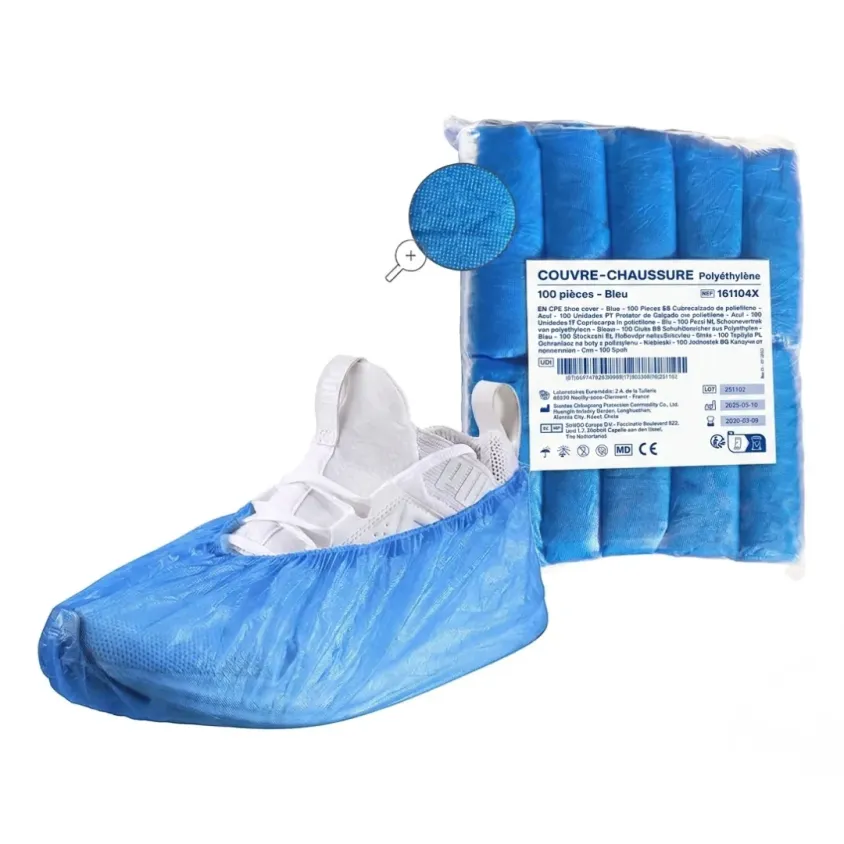 Surchaussures CPE Bleues Antidérapantes Euromedis x100