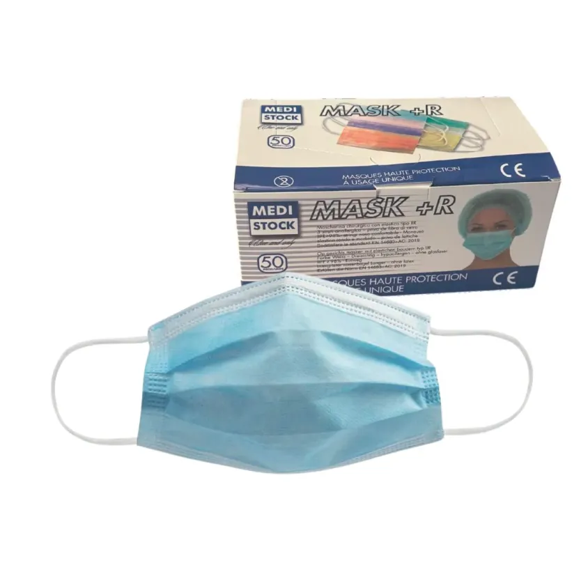 Masque Chirurgical Type IIR Bleu MediStock x50