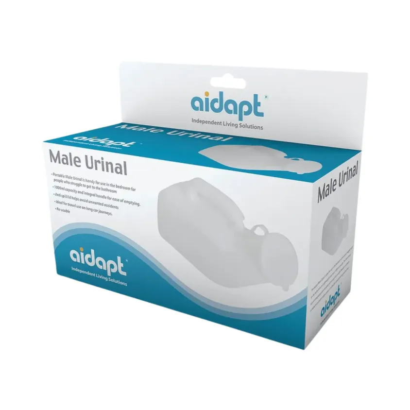 Urinal Portable Homme 1L avec Couvercle Aidapt