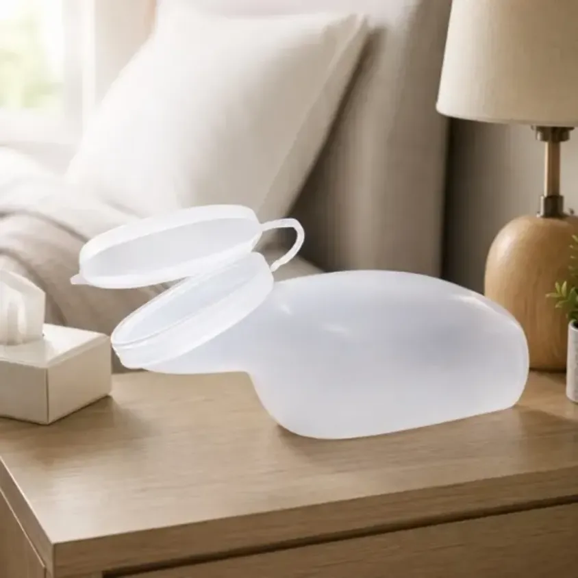Urinal Femme Translucide 1L avec Bouchon Étanche