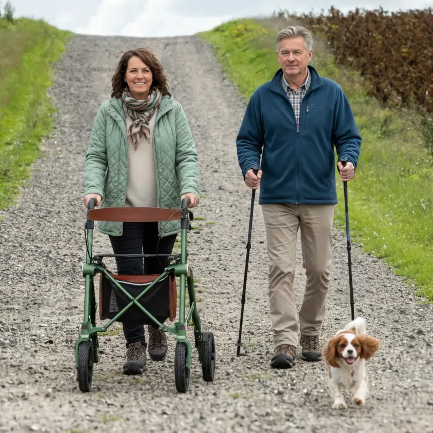 Rollator Tout-Terrain Pliable Trive All Terrain Mobio