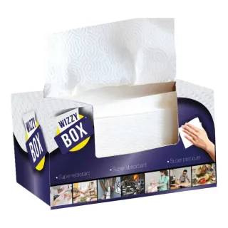 Boîte d'Essuyage WIZZY Box 180 Feuilles Gaufrées