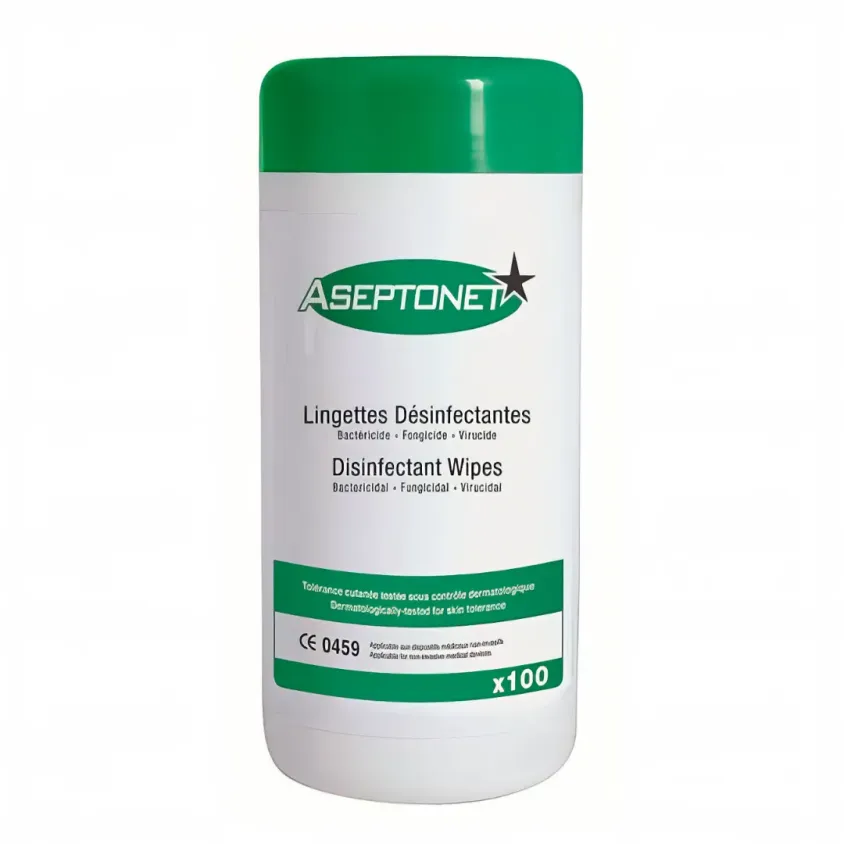 Lingettes Désinfectantes Aseptonet Boîte de 100