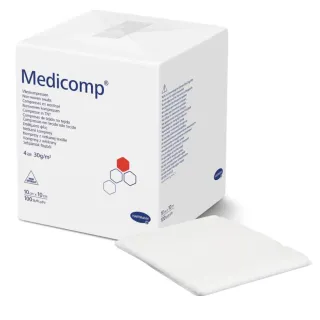 Compresses Non-Tissé Medicomp Non Stériles 10x10 cm Hartmann x100