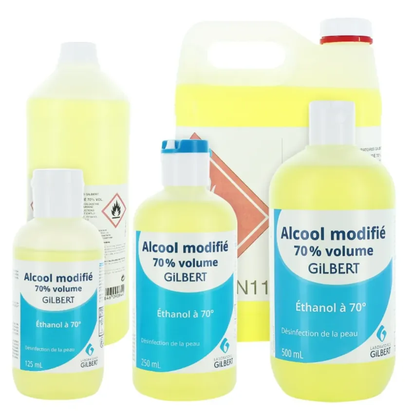 Alcool Modifié 70° Gilbert – Désinfectant Peau Saine