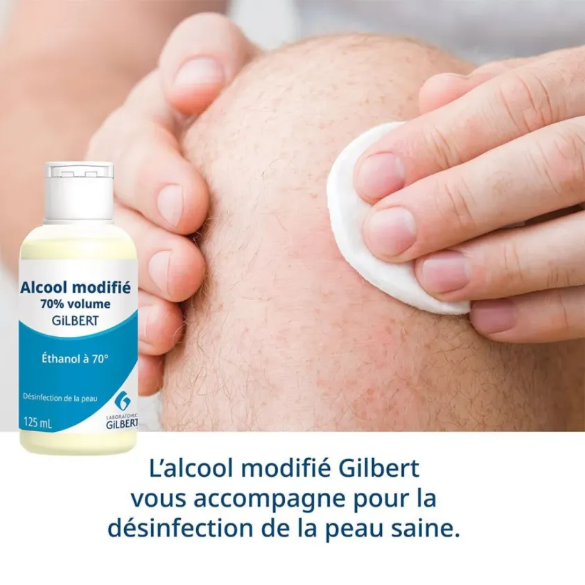Alcool Modifié 70° Gilbert – Désinfectant Peau Saine