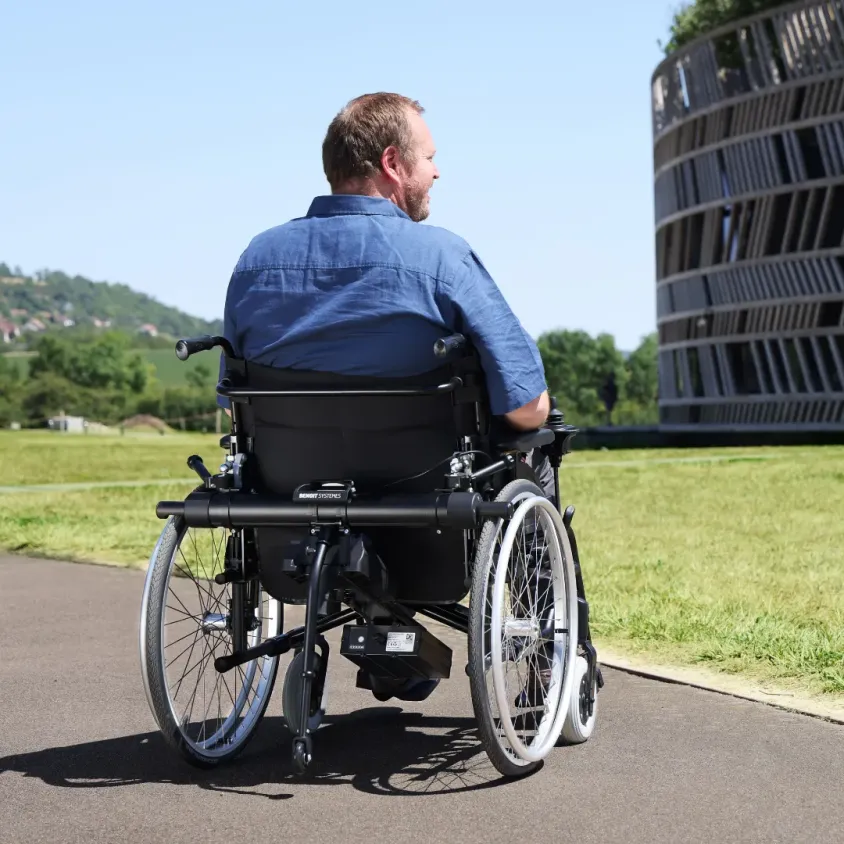 Motorisation Fauteuil Roulant Manuel Minotor 3 Amovible