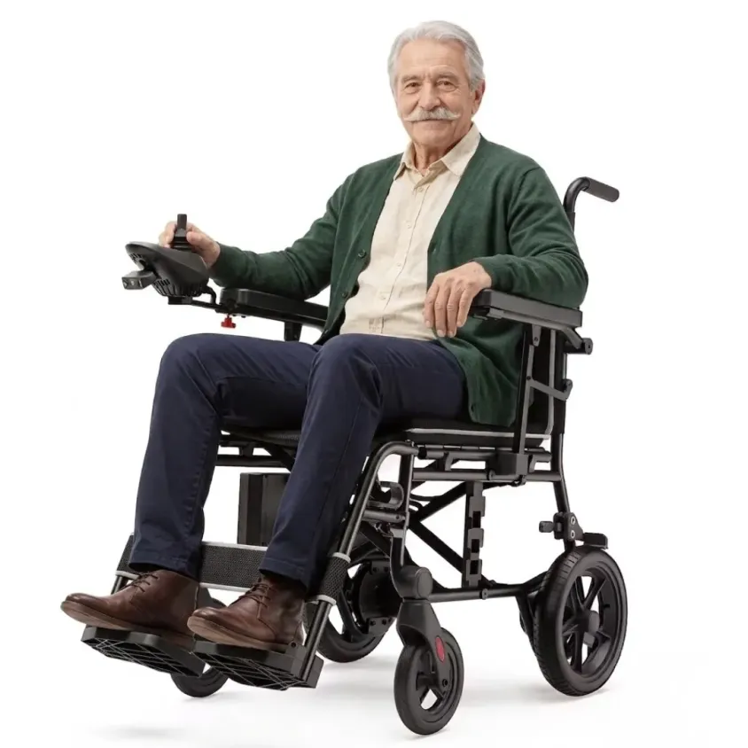 Fauteuil Roulant Électrique Pliant Verpal KR8810 Ultra-Léger