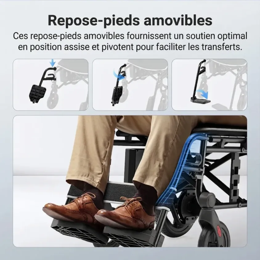 Fauteuil Roulant Électrique Pliant Verpal KR8810 Ultra-Léger