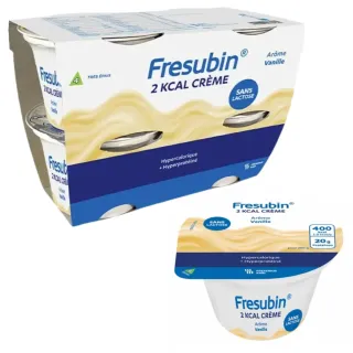 Fresubin 2 kcal Crème Vanille Sans Lactose 4x200g Fresenius
