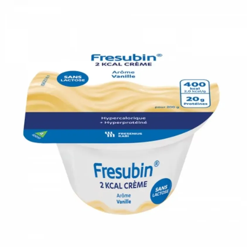 Fresubin 2 kcal Crème Vanille Sans Lactose 4x200g Fresenius