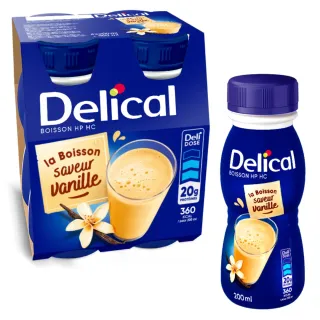 Delical HP HC Boisson Lactée Saveur Vanille 4x200ml