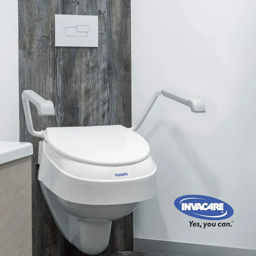Rehausseur WC Aquatec 900 Invacare avec Accoudoirs