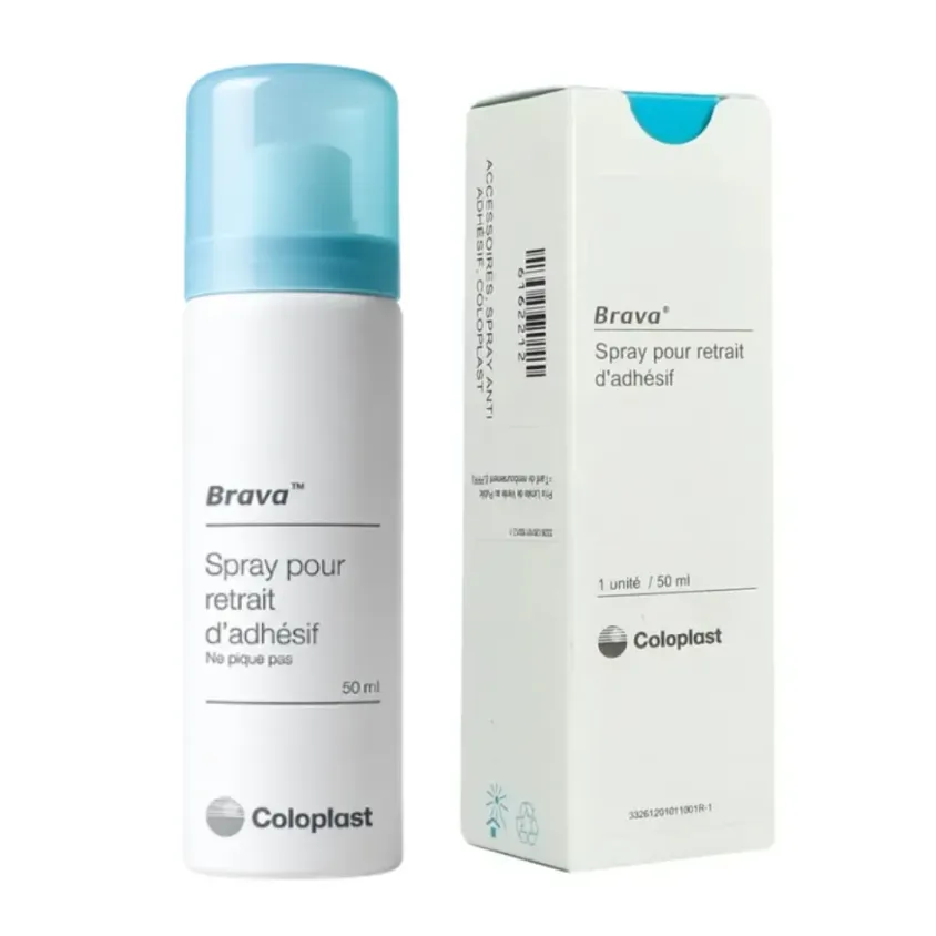 Spray Retrait Adhésif Brava Coloplast 50 ml