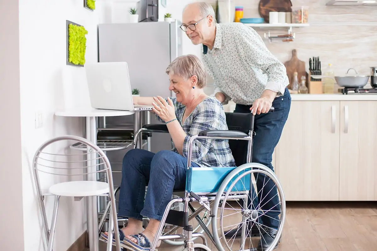 Maison équipée de matériel médical pour le maintien à domicile